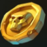 Goldmünzen-Symbol in der Piratenbucht