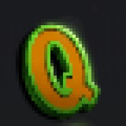 Q-Symbol in der Maske